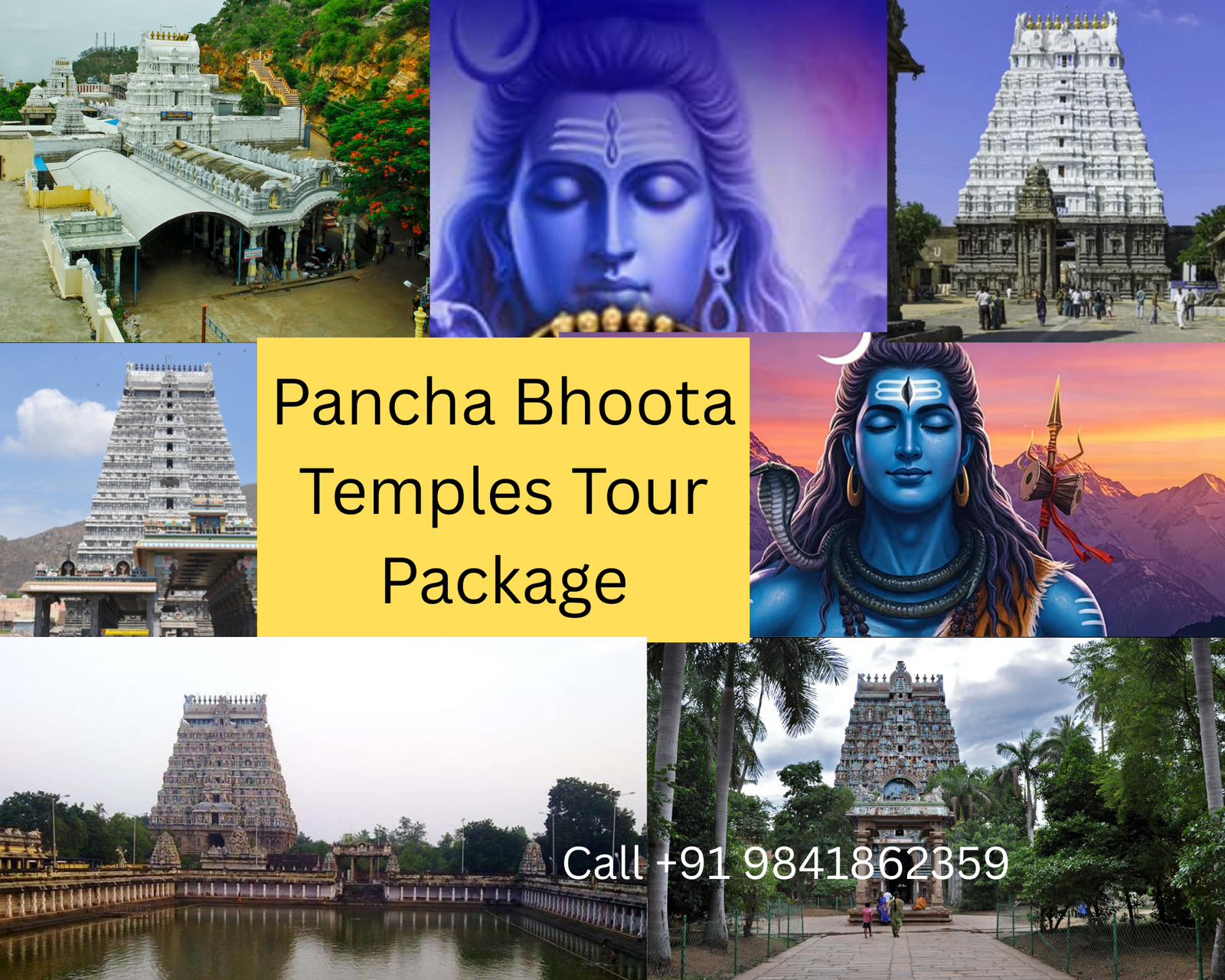 Where are the Pancha bhoota Lingas in India